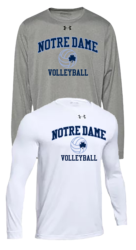 ND Volleyball UA Long Sleeve GAME DAY Tshirt