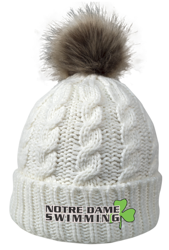 notre dame pom pom hat