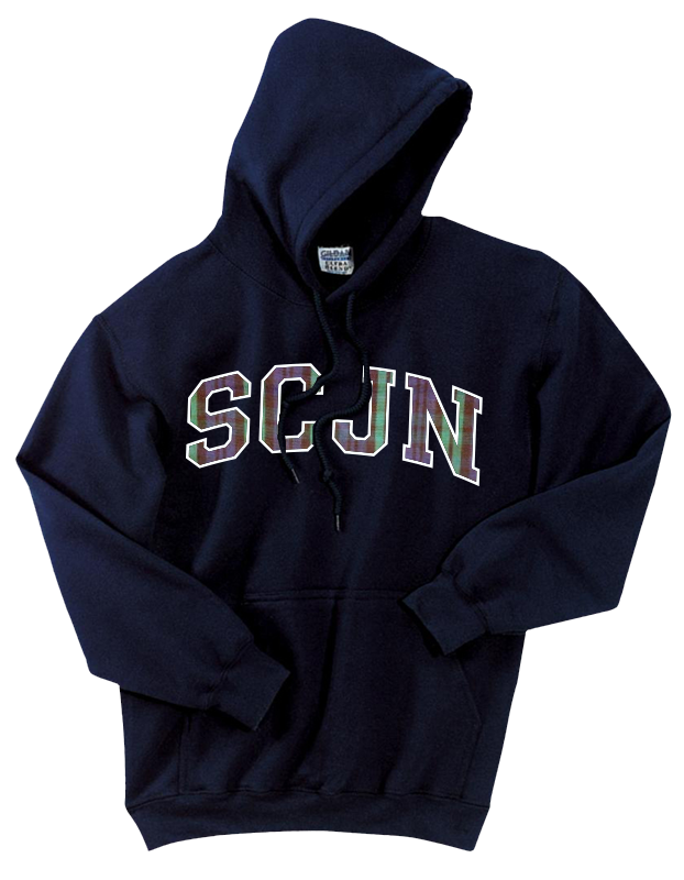 SCJN Navy Hooded Sweatshirt with Applique