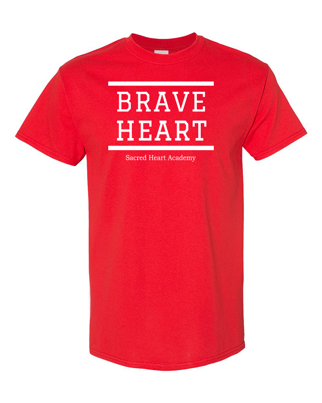 SHA Brave Heart T-Shirt -RED