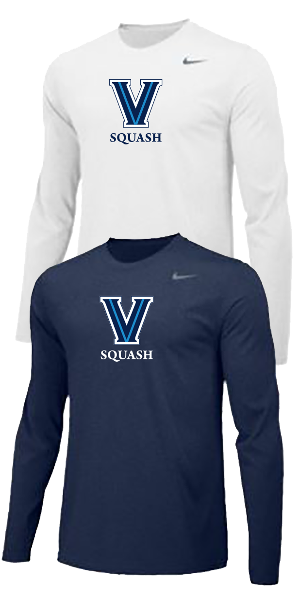 Villanova Squash Nike DriFit LS Tshirt