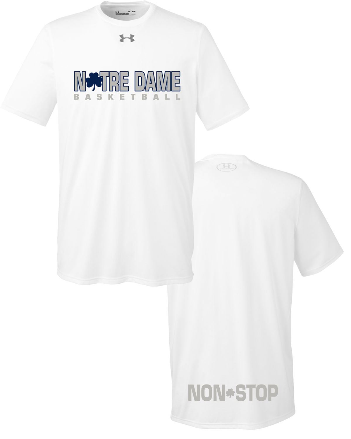 NDB UA Shirt S/S YOUTH & MEN'S -WHITE