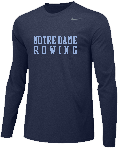 ND Rowing Warm-Up L/S -NAVY