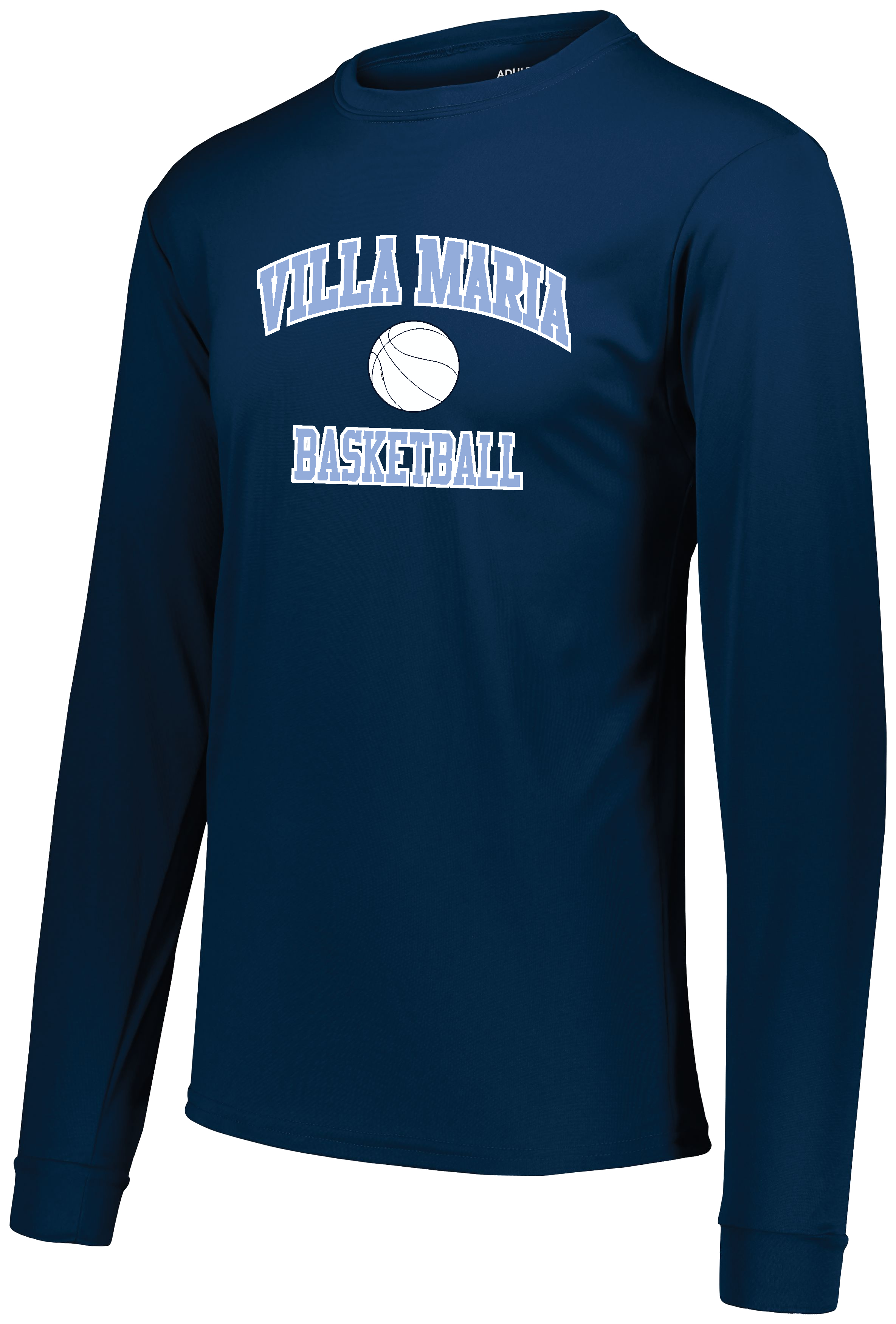 Villa Maria Basketball L/S T-Shirt -NAVY