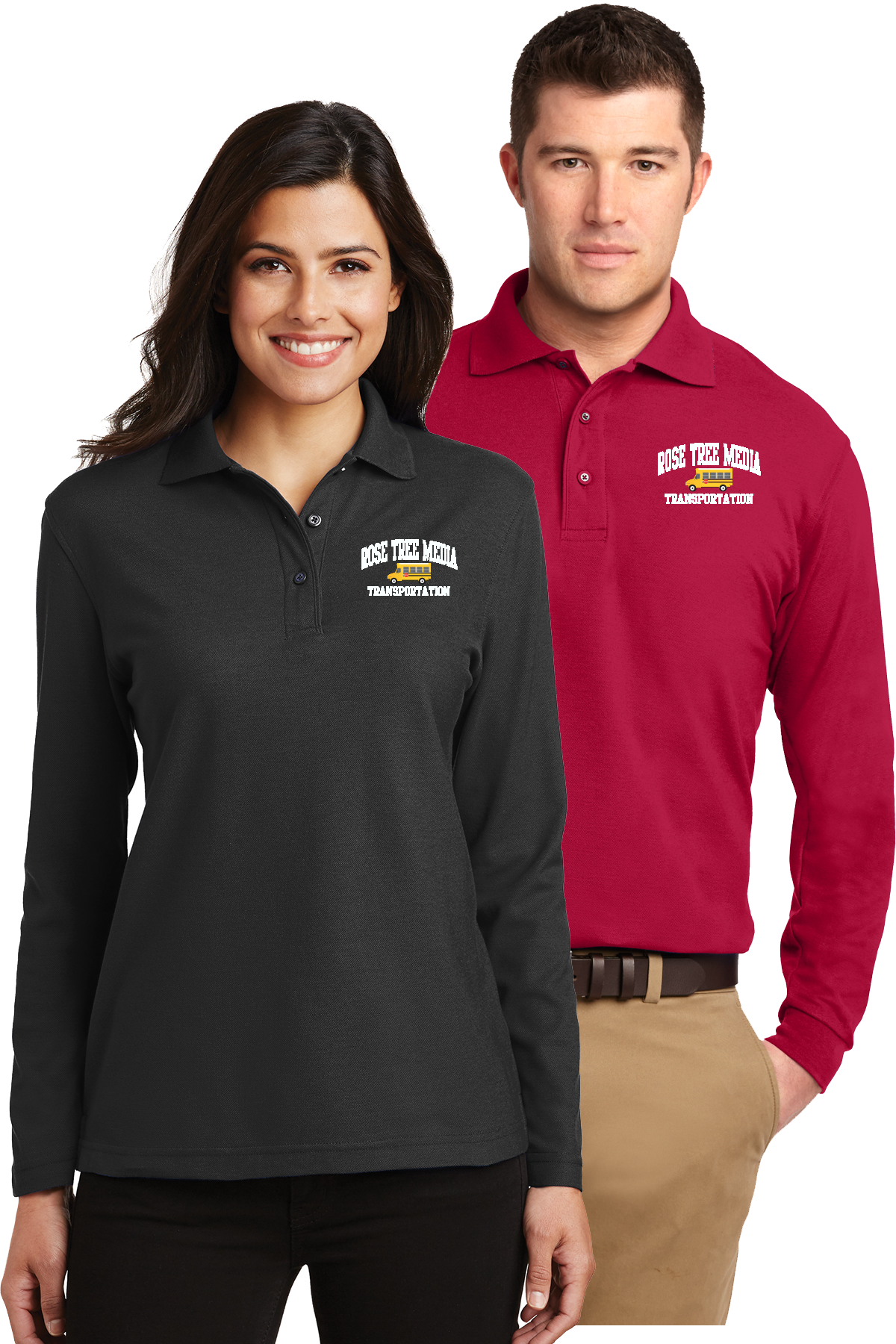 RTMT Women's and Men's Long Sleeve Polo