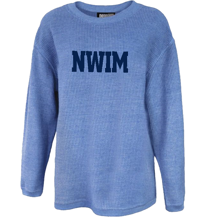 3. NDSW Washed Cord Crew -BLUE