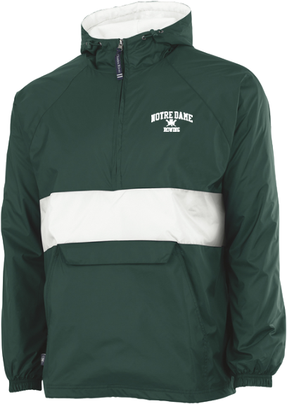 ND Rowing Pullover -FOREST/WHITE