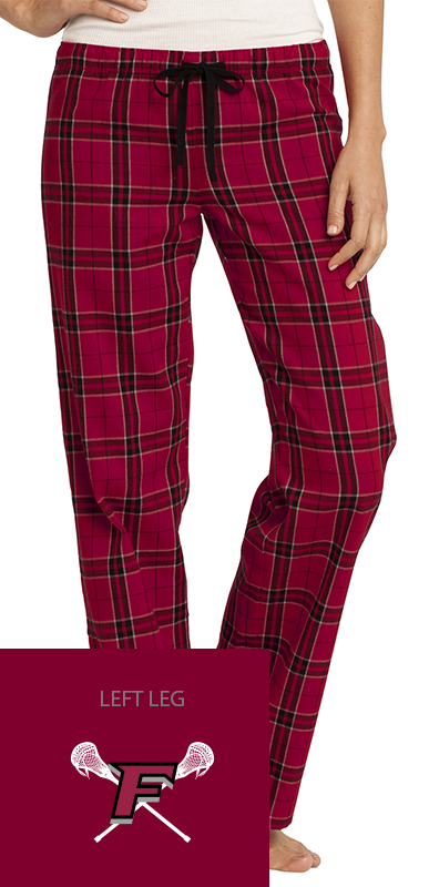 9. Fairfield Lacrosse Women’s Flannel Plaid Pant -NEW RED