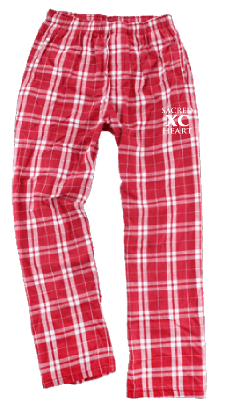 8. SHAXC Flannel Pants -CARDINAL/WHITE