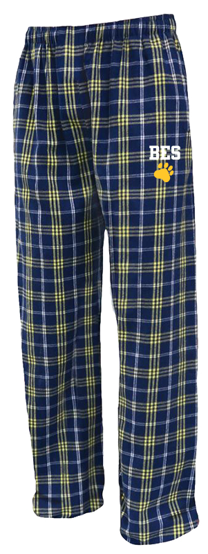 8. Bridgeport ES Flannel Pants -NAVY/GOLD