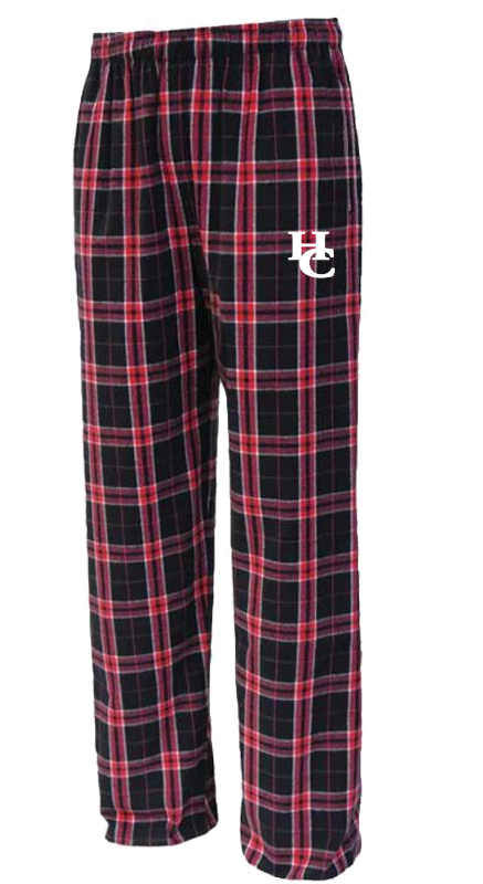 HC Pennant Flannel Pants -BLACK/RED