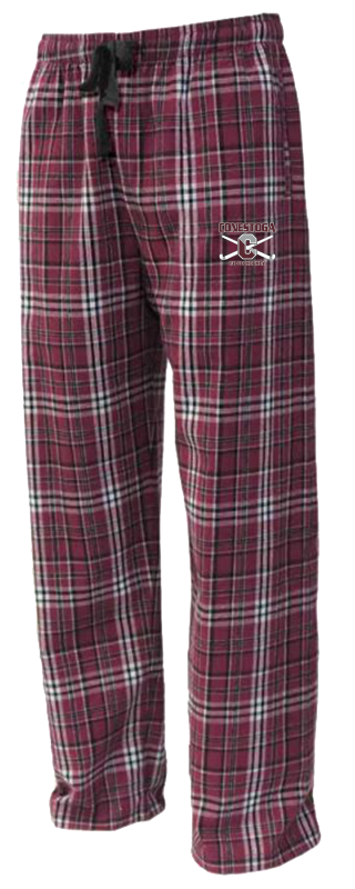 5. CFH Flannel Pants -MAROON/WHITE