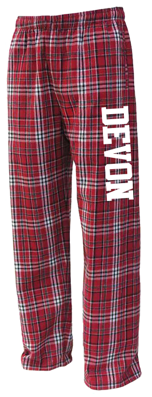 DEV Flannel Pants -RED/WHITE