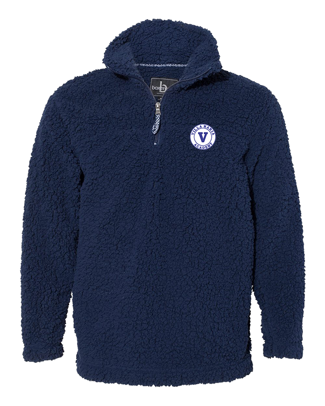VMA Unisex Sherpa Fleece Quarter-Zip Pullover 