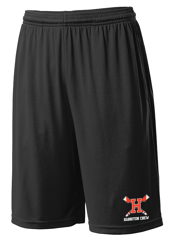 6. Harriton Crew Shorts -BLACK