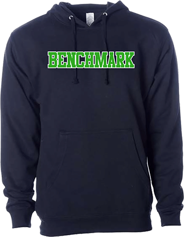 Benchmark School Midweight Hooded Sweatshirt -CLASSIC NAVY