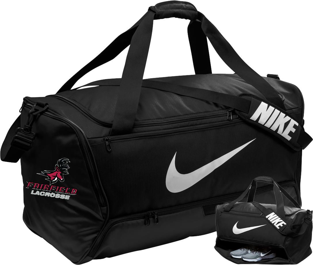 Fairfield Lacrosse Nike Duffel Bag -BLACK