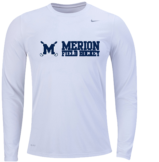 MMFH Nike Long-Sleeve Warm-Up Shirt -WHITE | Anchors Aweigh Online Store