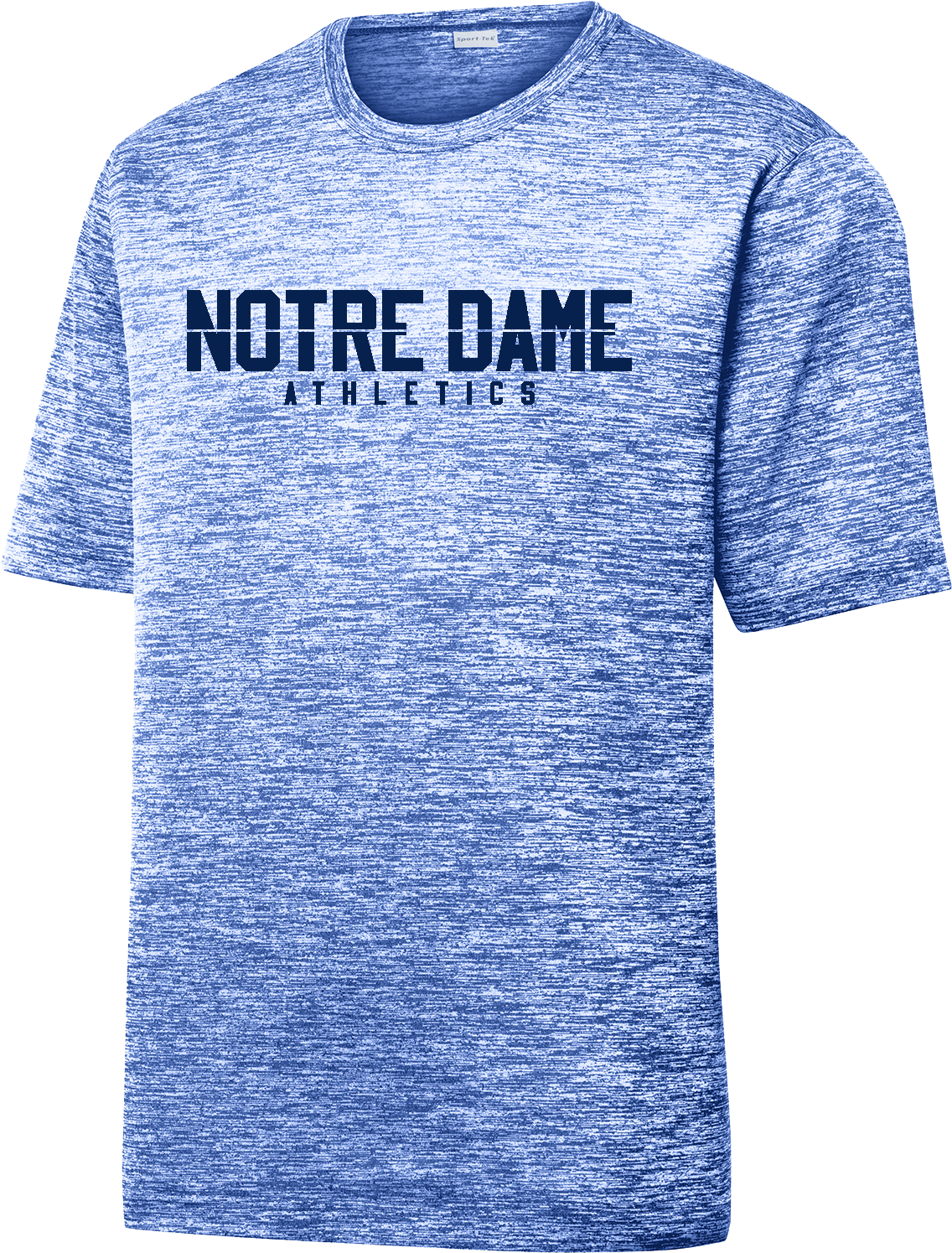  Notre Dame Athletics Performance Heather Tee -TRUE ELECTRIC ROYAL