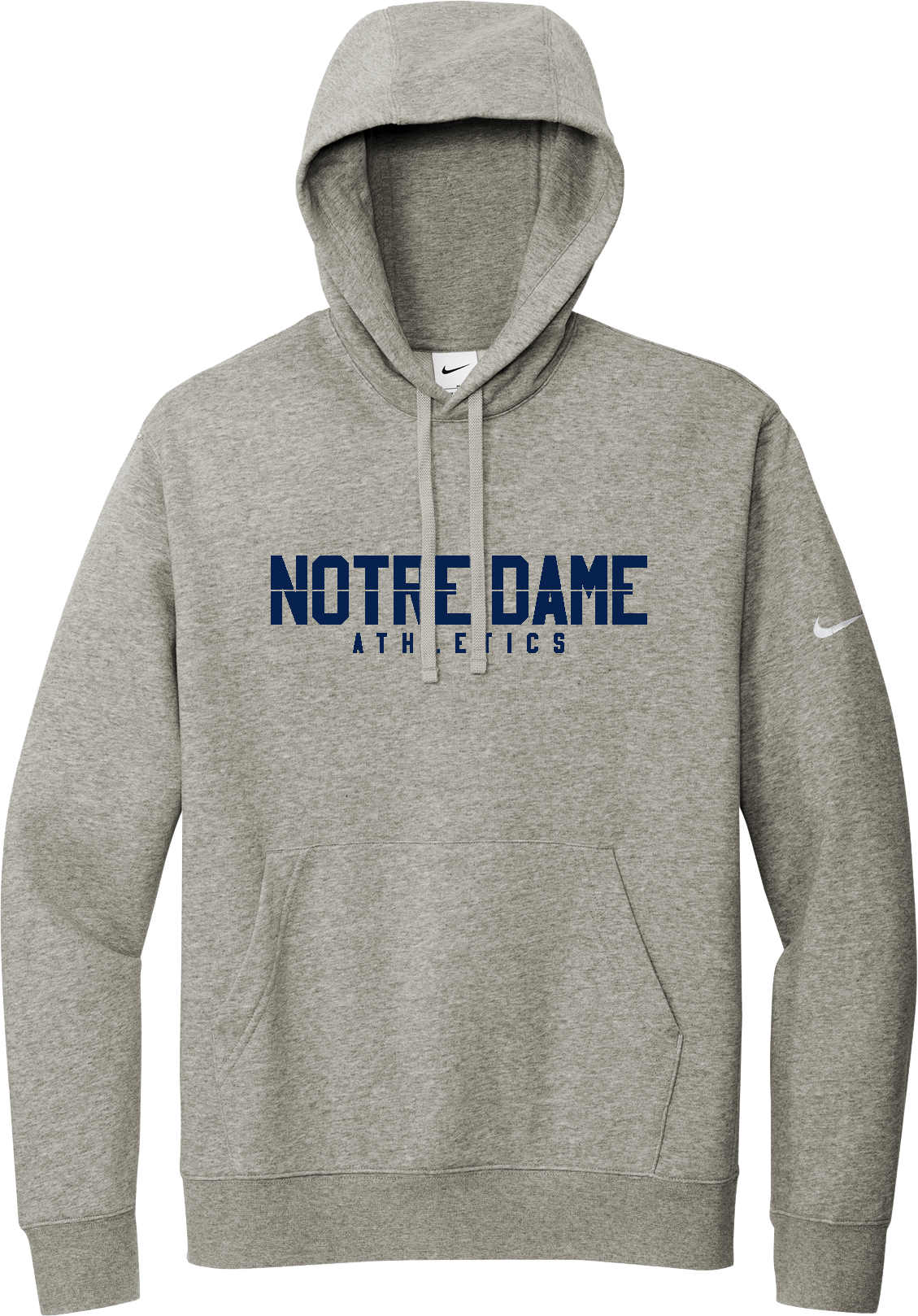 Notre Dame Athletics Nike Hoodie -DARK GREY HEATHER