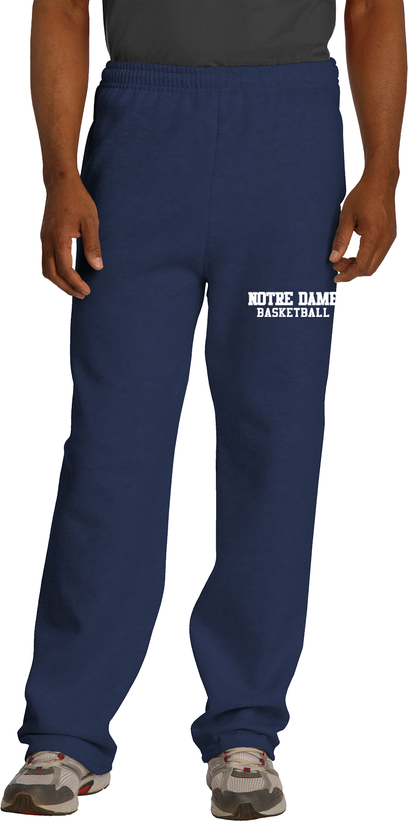 NDB  Open Bottom Sweatpants -NAVY