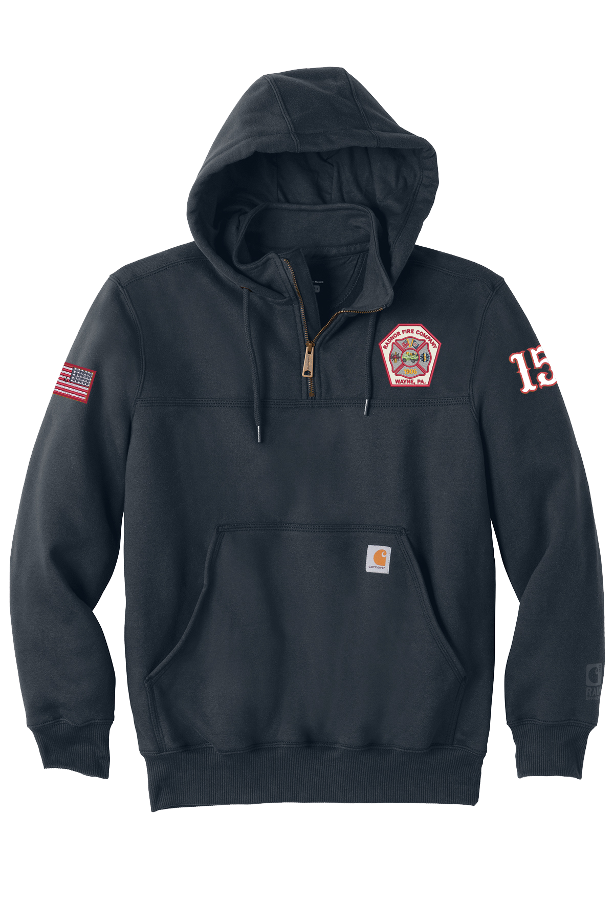 Custom Carhartt Rain Defender Paxton Heavyweight Quarter Zip Hoodie -  Embroidered - Design Quarter Zip Sweatshirts Online at