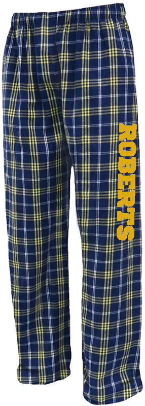 Roberts Flannel Pants -NAVY/GOLD