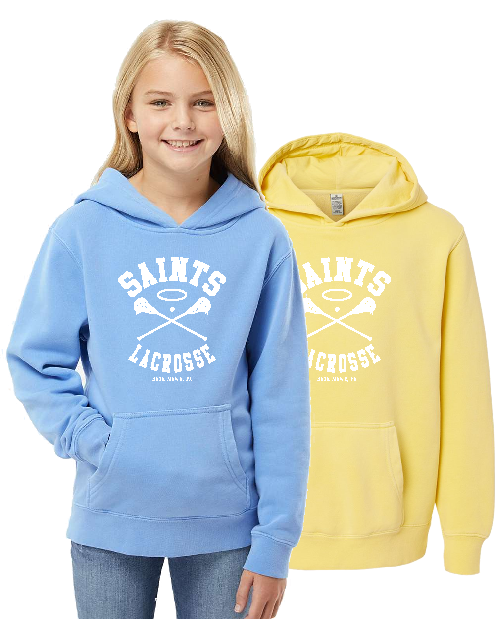 SAINTS LACROSSE Midweight Pigment-Dyed Hoodie