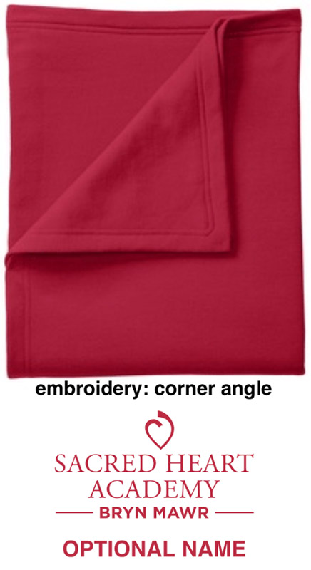 SHA Core Fleece Sweatshirt Blanket -RED
