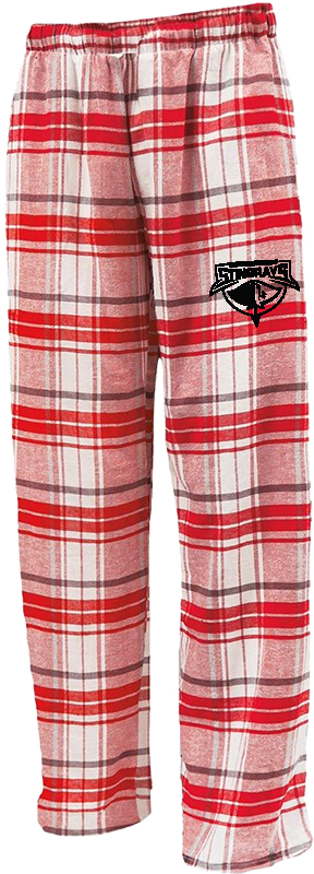 UM Stingrays Pennant Flannel Pants -WHITE/RED