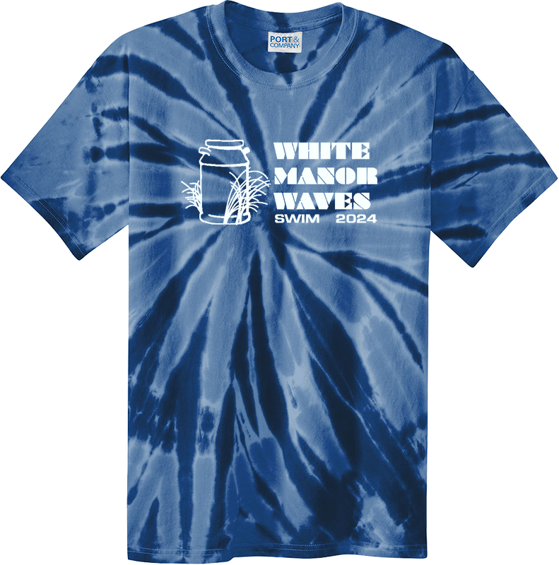 White Manor Swim Tie-Dye Tee -NAVY