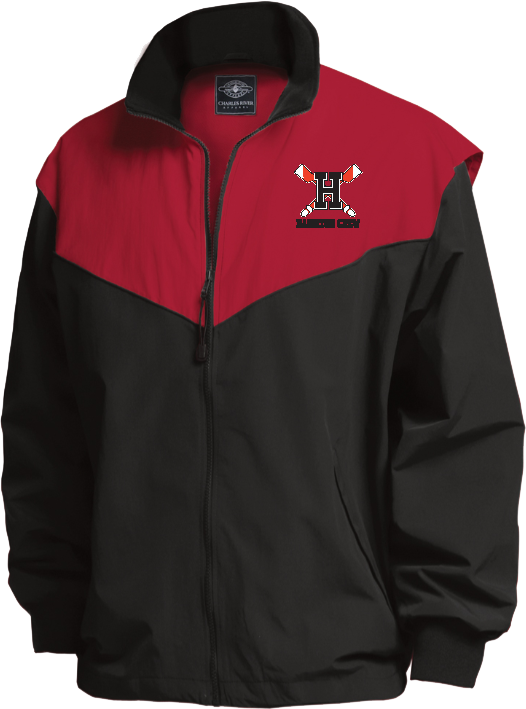 Harriton Crew Championship Jacket -BLACK/RED