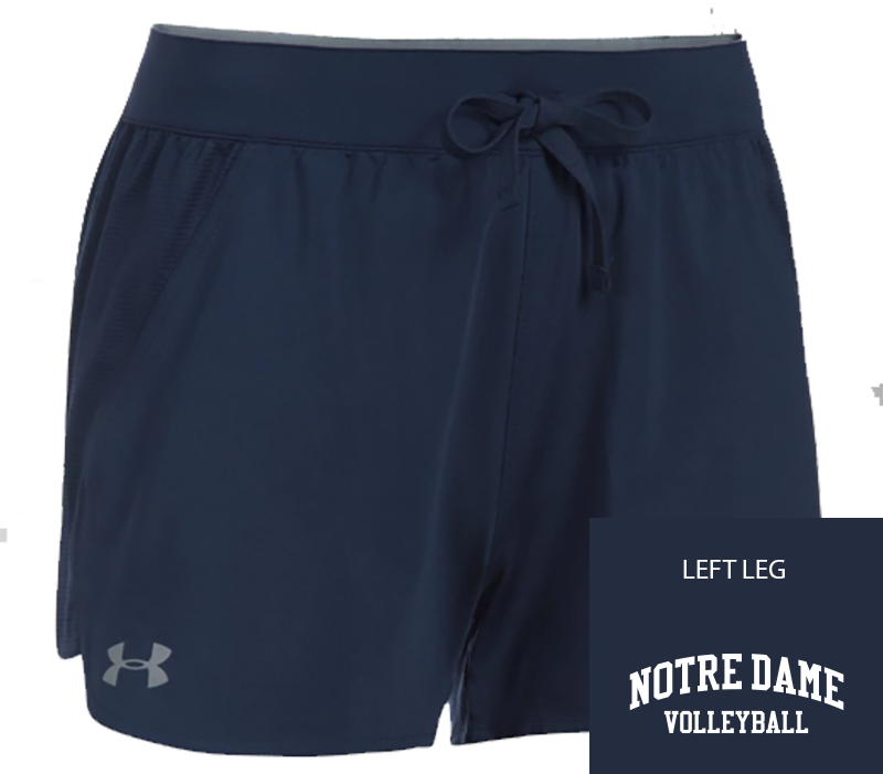 ND Volleyball UA Game Time Shorts